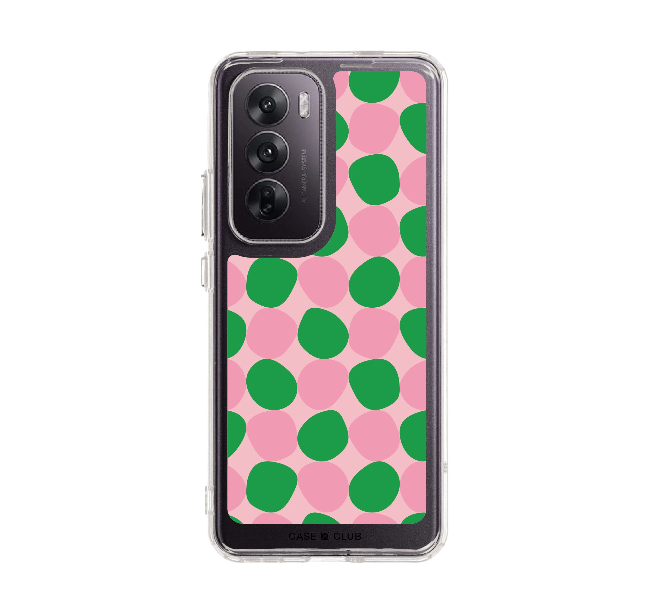 dark green stack polka dots